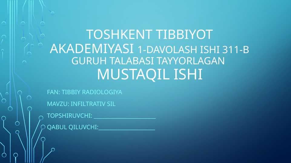 Infiltrativ sil