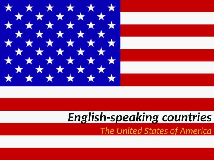 English speaking countries