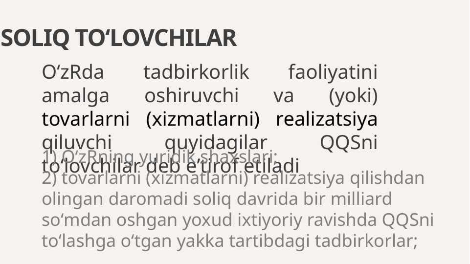 Soliq to'lovchilar
