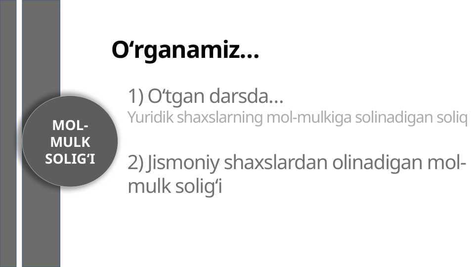 MOL-MULK SOLIGʻI