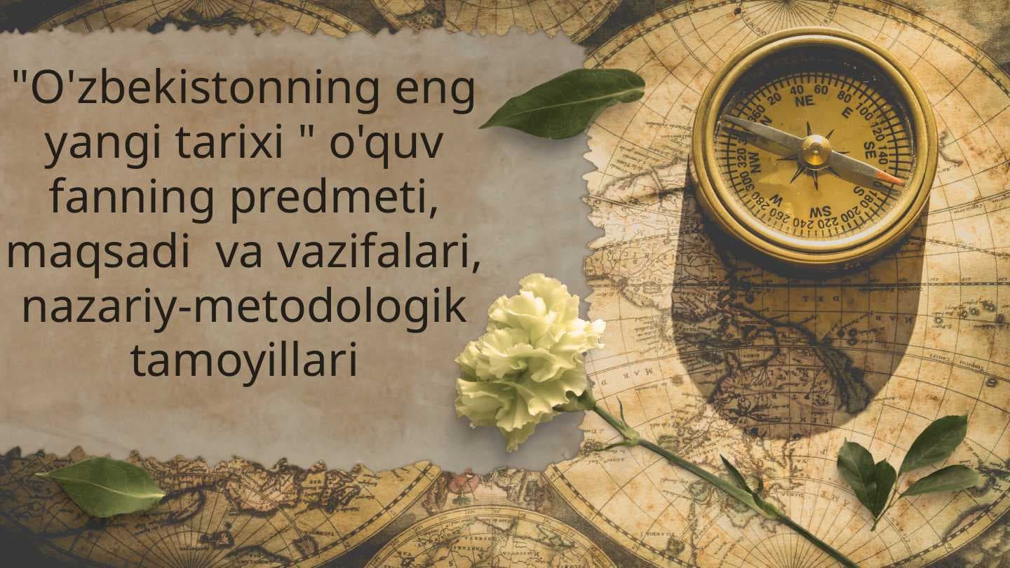 O'zbekistonning eng yangi tarixi