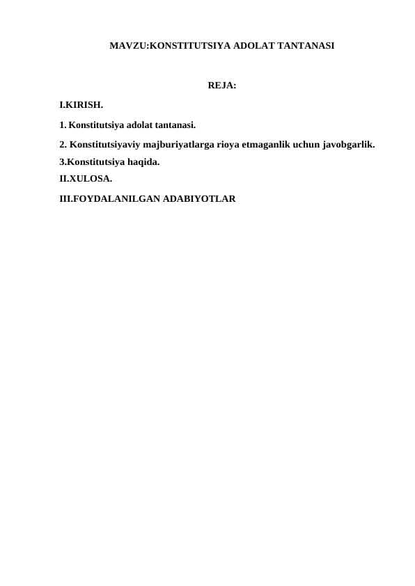 KONSTITUTSIYA ADOLAT TANTANASI