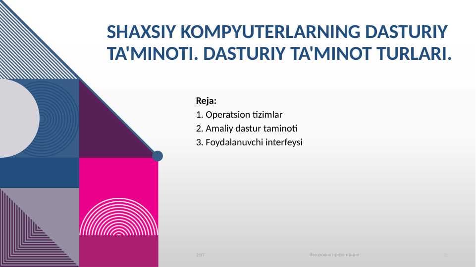 Shaxsiy kampyuter dasturiy ta'minoti