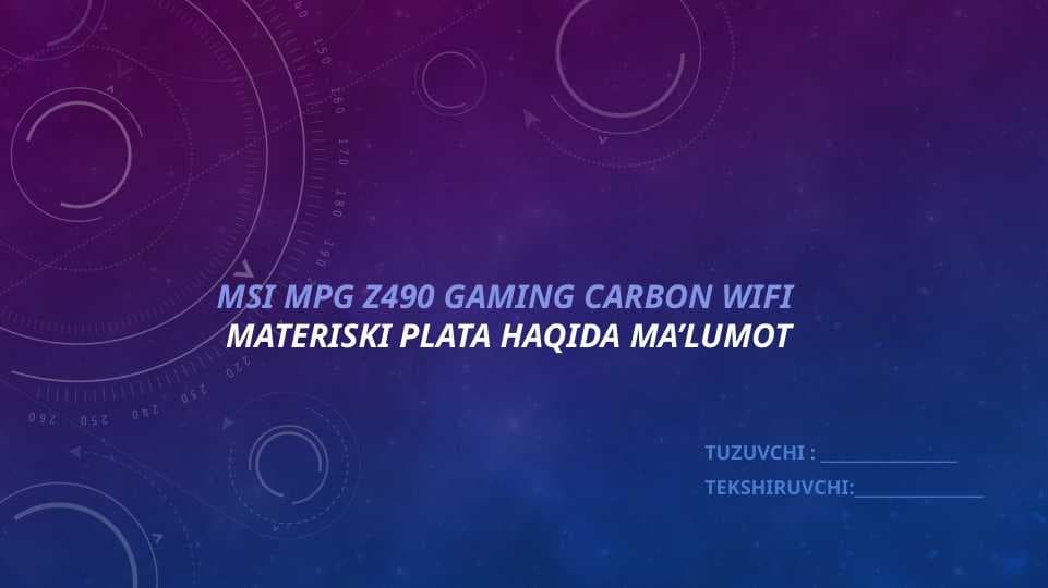 Kompyuterni tashkil etish