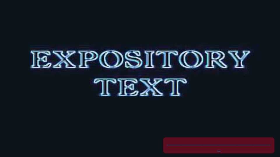 Expository texts