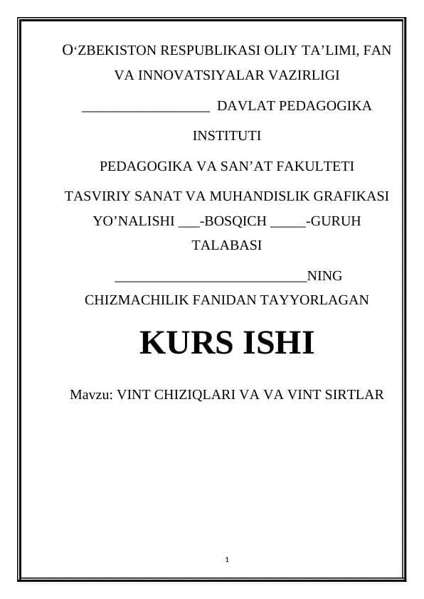 VINT CHIZIQLARI VA VA VINT SIRTLAR