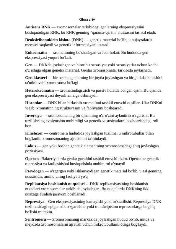 Genlar repressiyasi