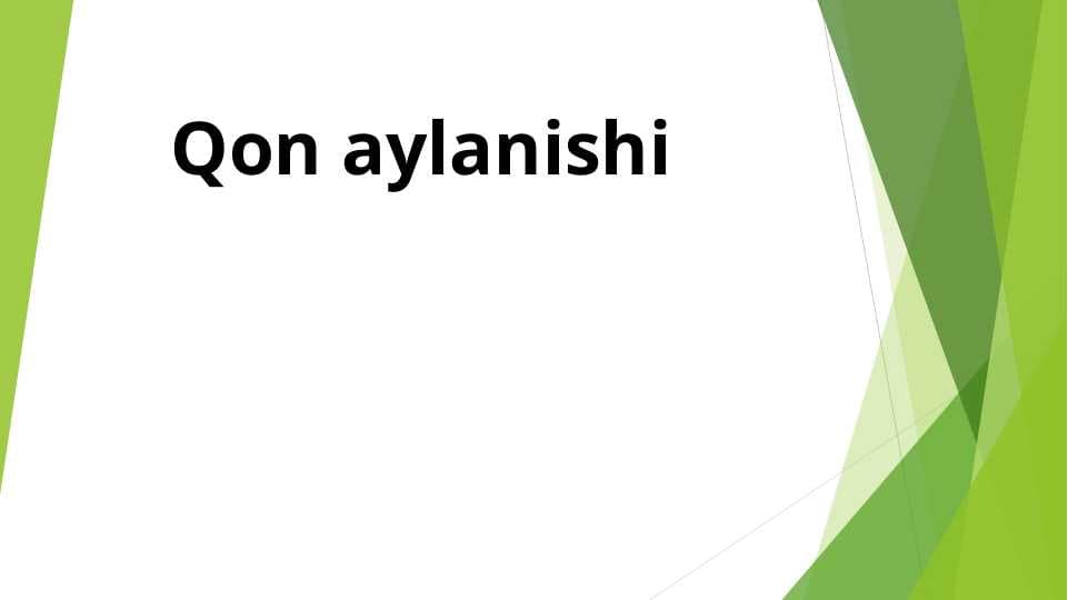 Qon aylanishi