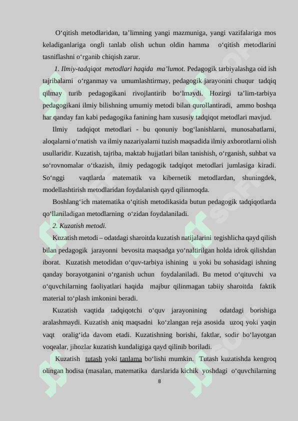 Muammoli metod (kurs ishi )