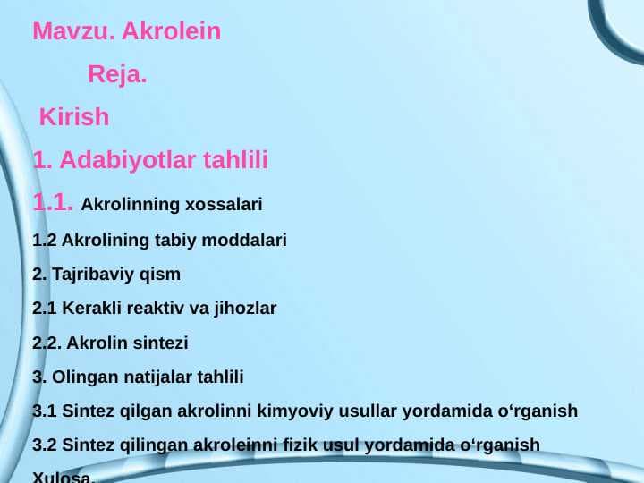 Akrolein
