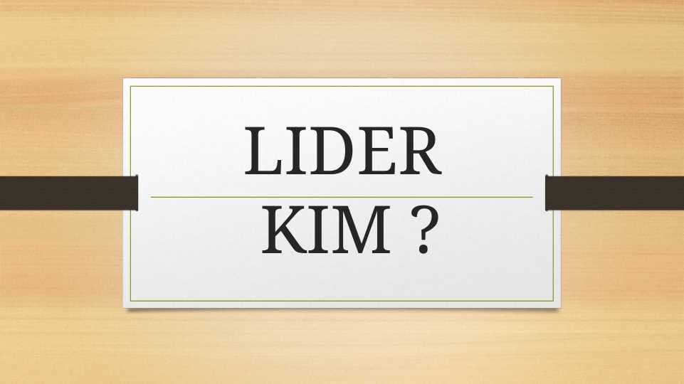 lider kim