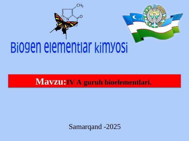 IV Aguruh bioelementlari