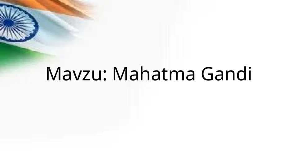 Mahatma Gandi