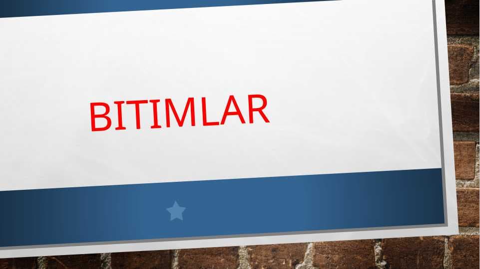 Bitimlar