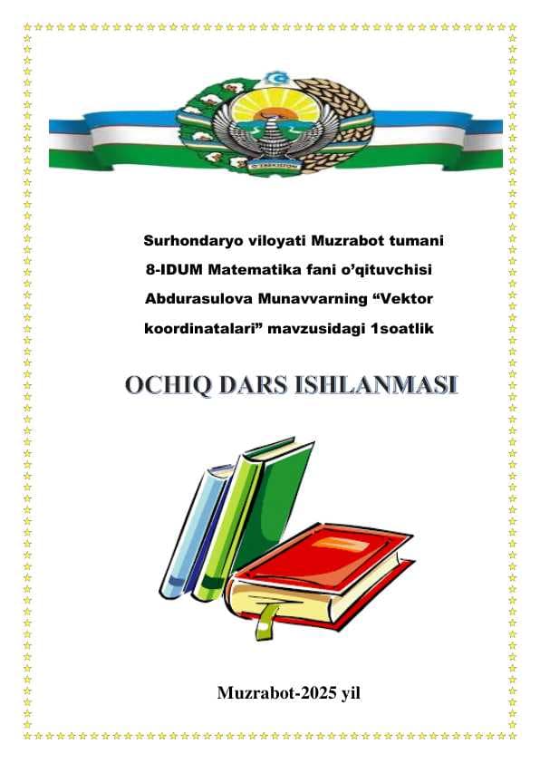“Vektor  koordinatalari