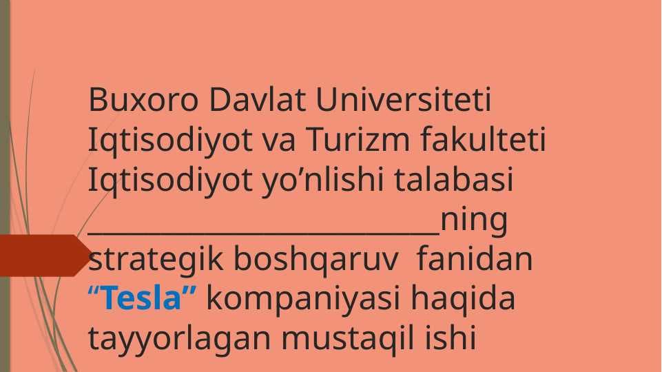 Tesla kompaniyasi