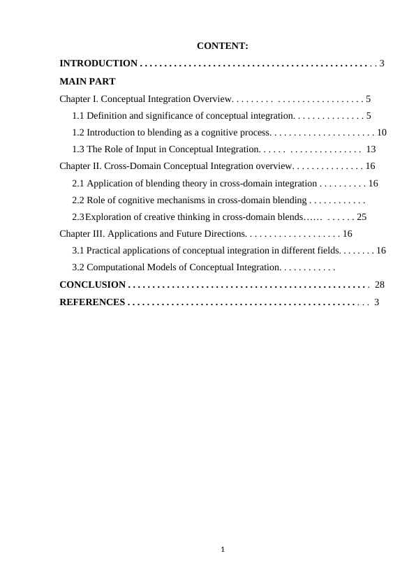 BLEND, INPUT, CROSS-DOMAIN CONCEPTS OF CONCEPTUAL INTEGRATION