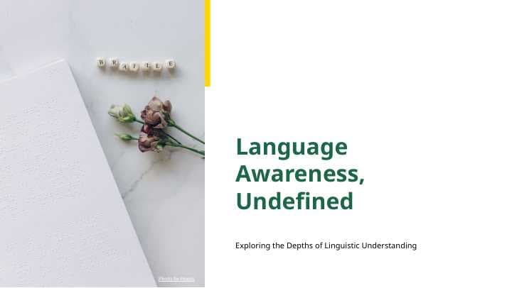 Language Awareness, Undefined