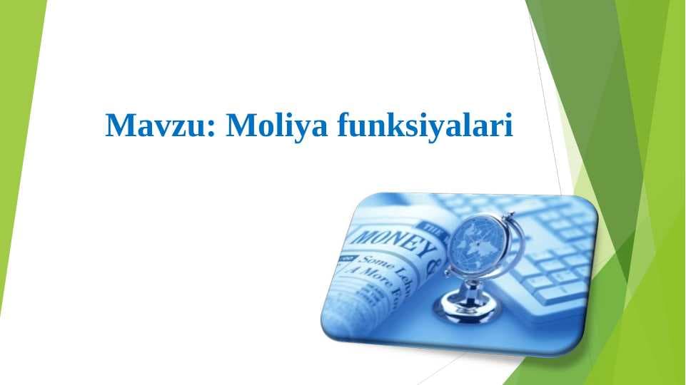 Moliya funksiyalari