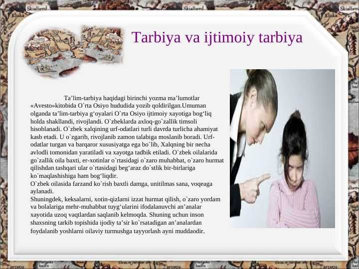 Tarbiya va ijtimoiy tarbiya