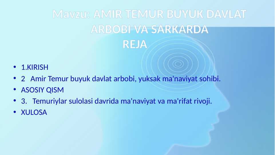 AMIR TEMUR BUYUK DAVLAT ARBOBI VA SARKARDA (2)