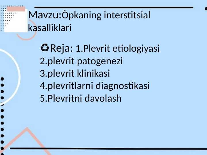 Òpkaning interstitsial kasalliklari