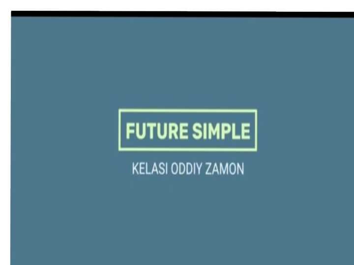 Future simple