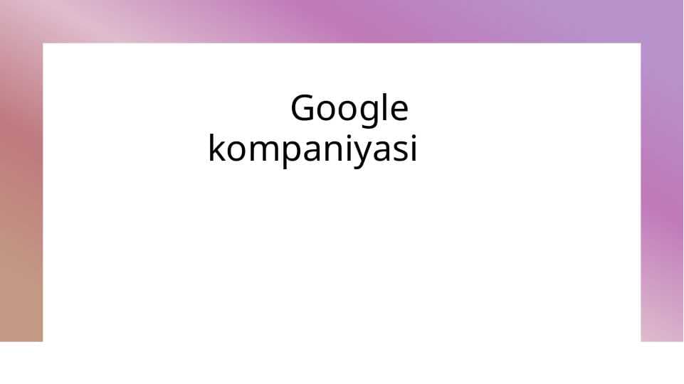 Google kompaniyasi