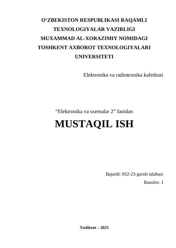 Maydoniy tranzistorlar