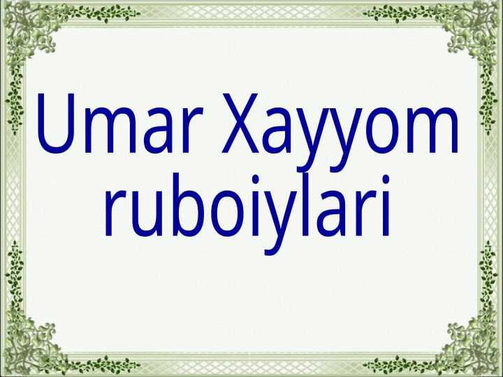 Umar Xayyom