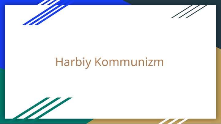 Harbiy Kommunizm
