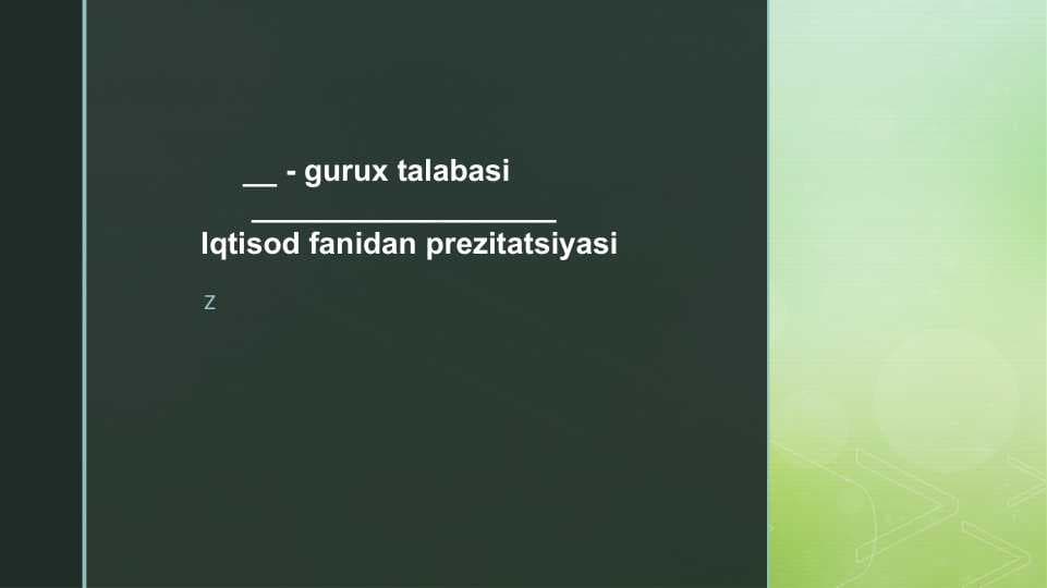 MOLIYA TIZIMI VA MOLIYAVIY SIYOSAT