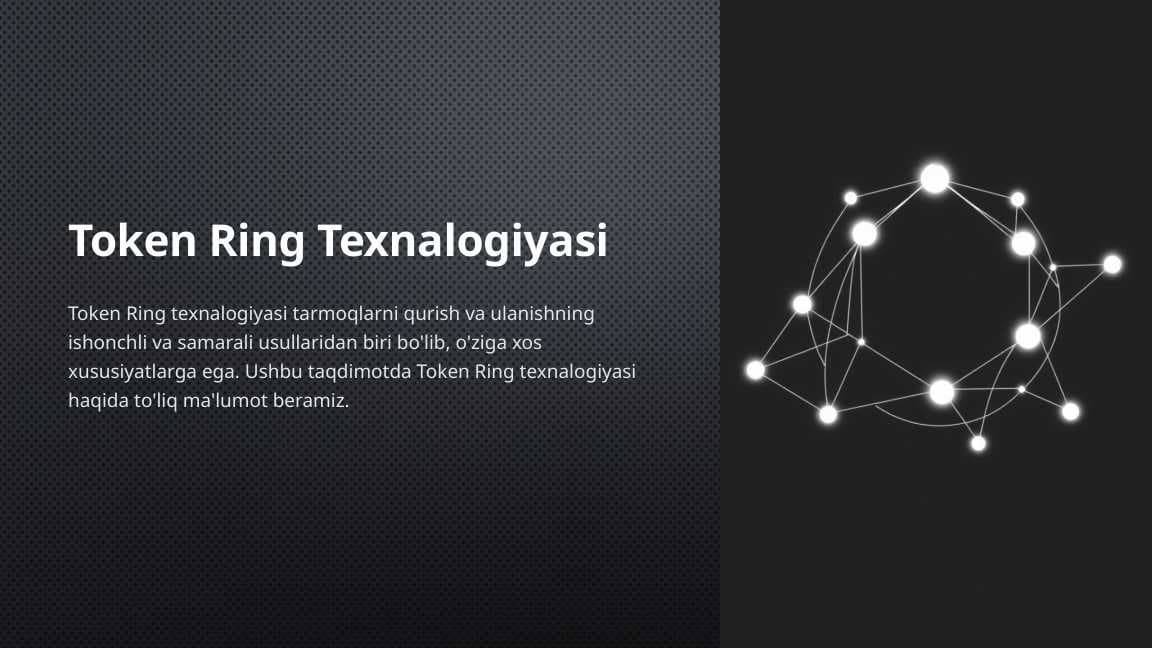 Token Ring Texnalogiyasi