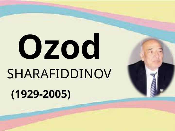Ozod SHARAFIDDINOV