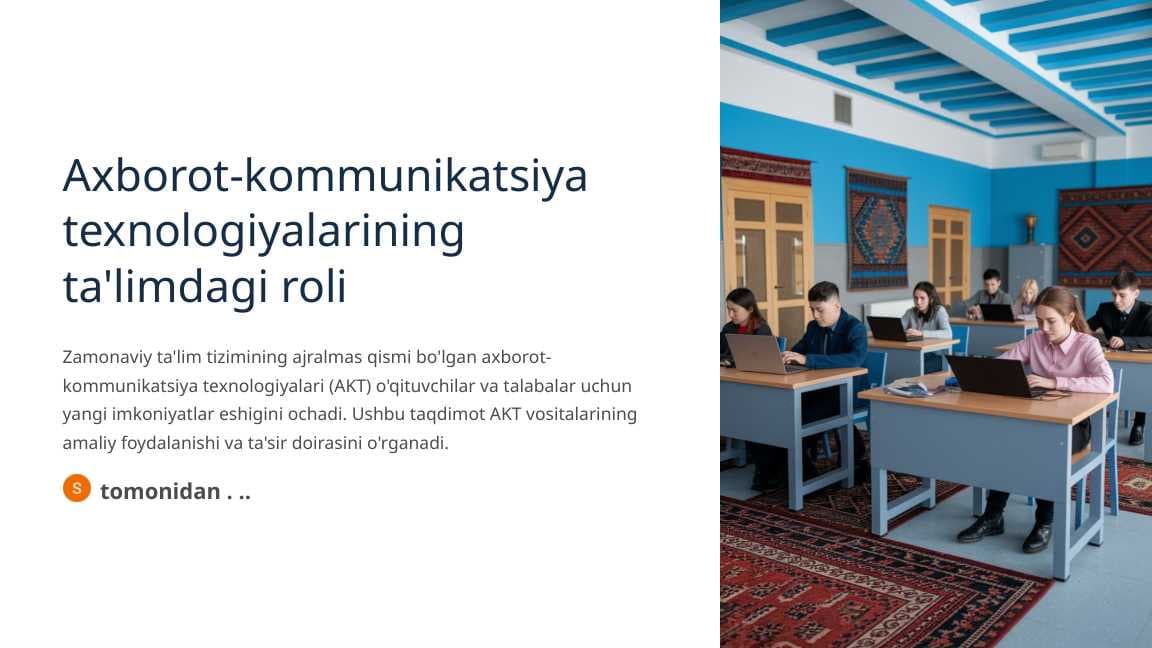 Axborot-kommunikatsiya texnologiyalarining ta'limdagi roli
