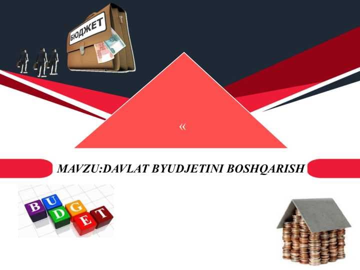 DAVLAT BYUDJETINI BOSHQARISH