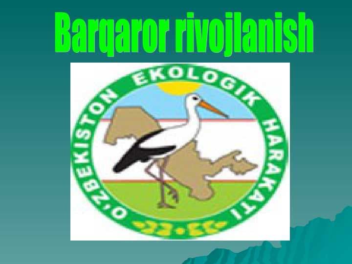 Barqaror rivojlanish