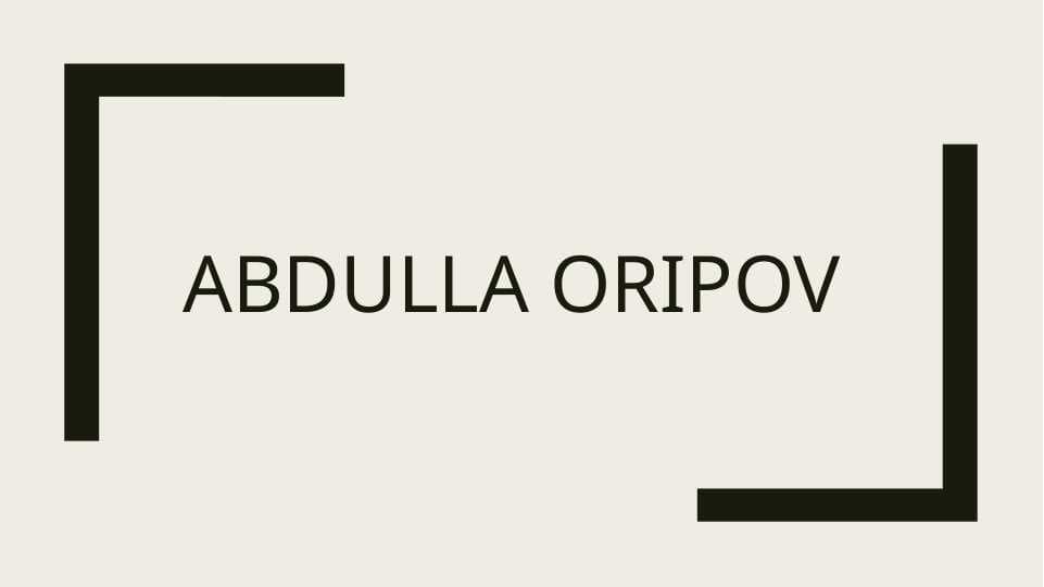 Abdulla Oripov  «Sohibqiron» dramasi