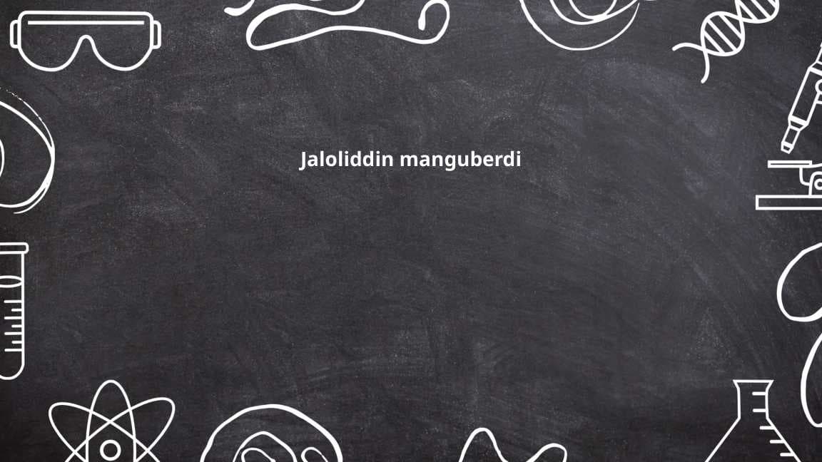 Jaloliddin manguberdi