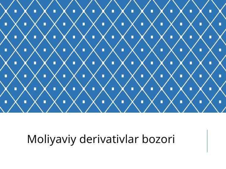 Moliyaviy derivativlar bozori