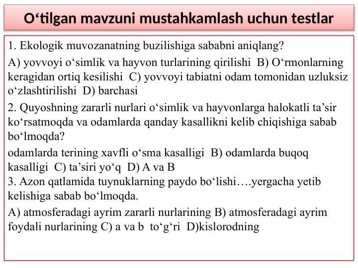 Inson va tabiat munosabat