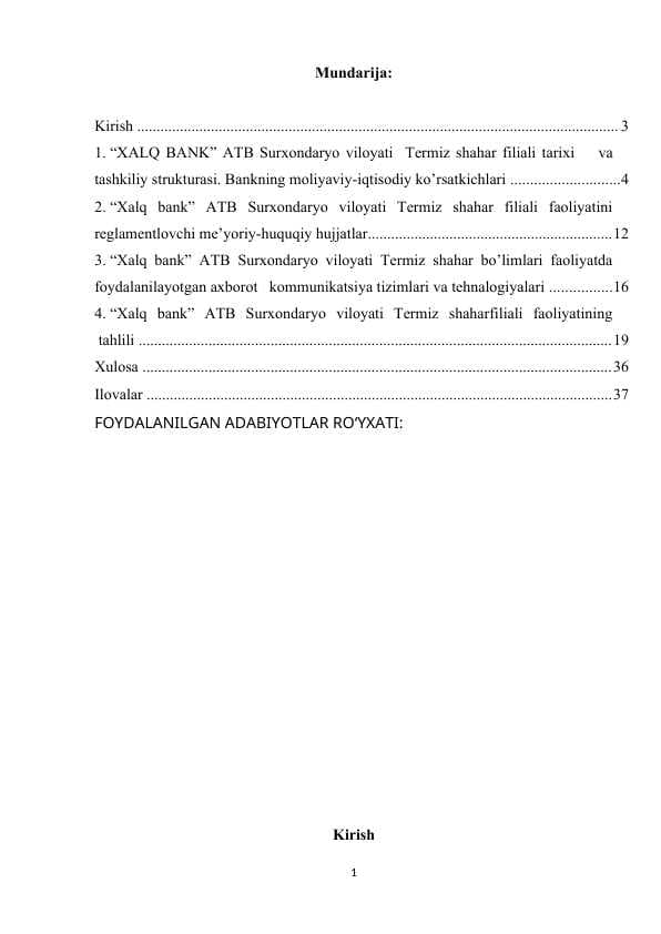 Xalq bank amaliyot hisoboti Termiz shahar
