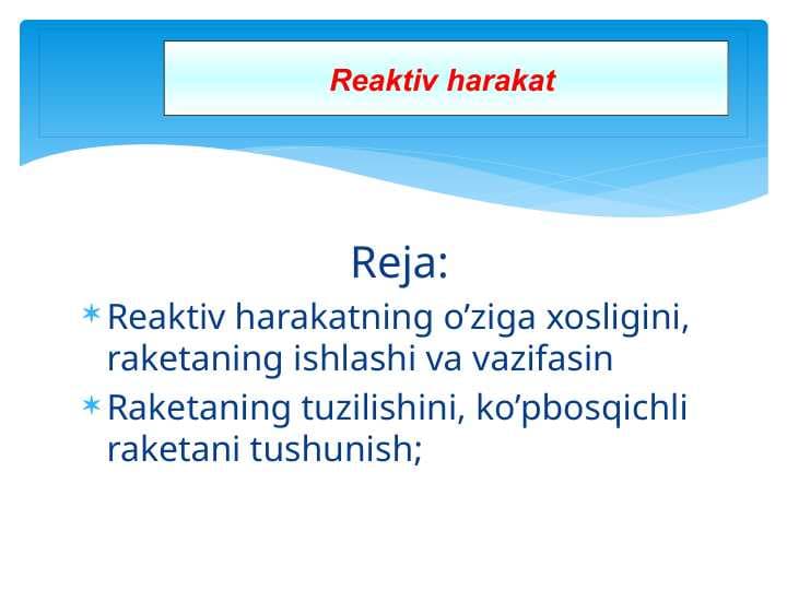 Reaktiv harakat
