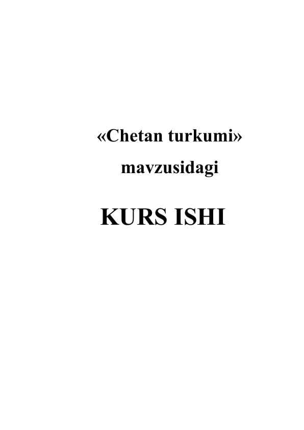 Chetan turkumi