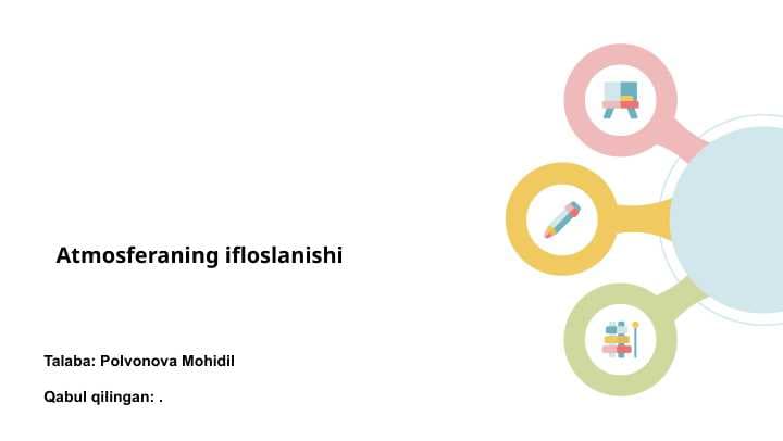 Atmosferaning ifloslanishi