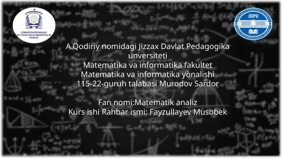 Dirixle Integrali
