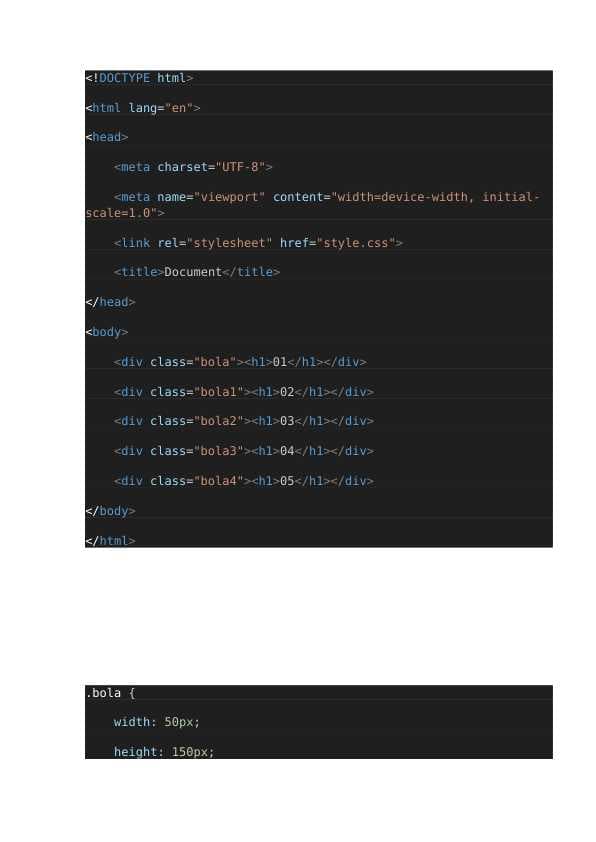 HTML va CSS kodlar