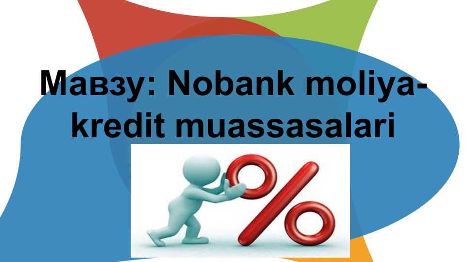 Nobank moliya-kredit muassasalari