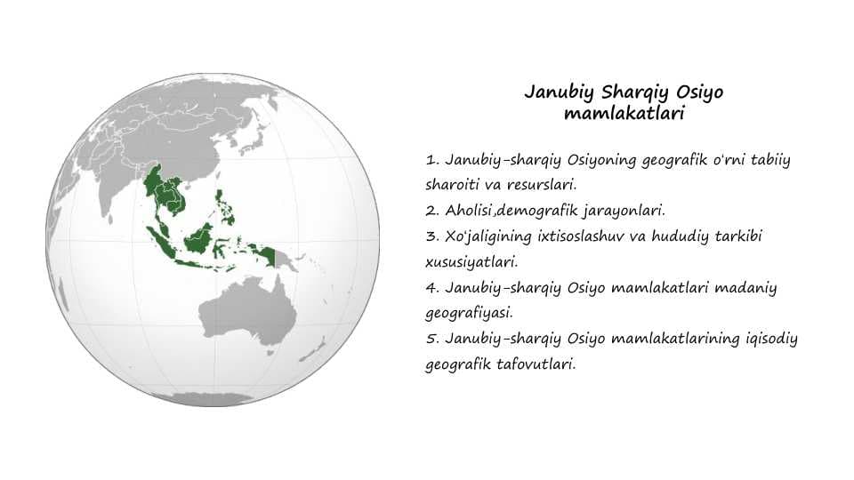 Janubiy Sharqiy Osiyo