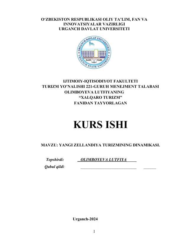 YANGI ZELLANDIYA TURIZMINING DINAMIKASI.docx